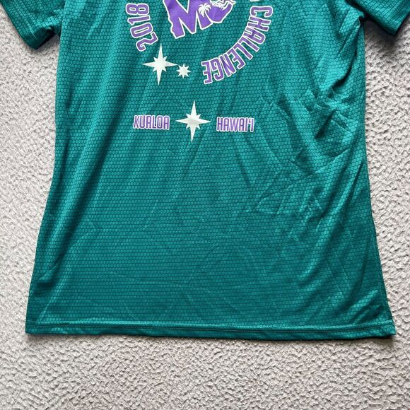 Makahiki Challenge Shirt Womens Large Green Kualoa Hawaii Active Athletic - Picture 14 of 14